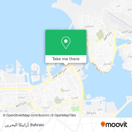 أرابيكا البحرين map