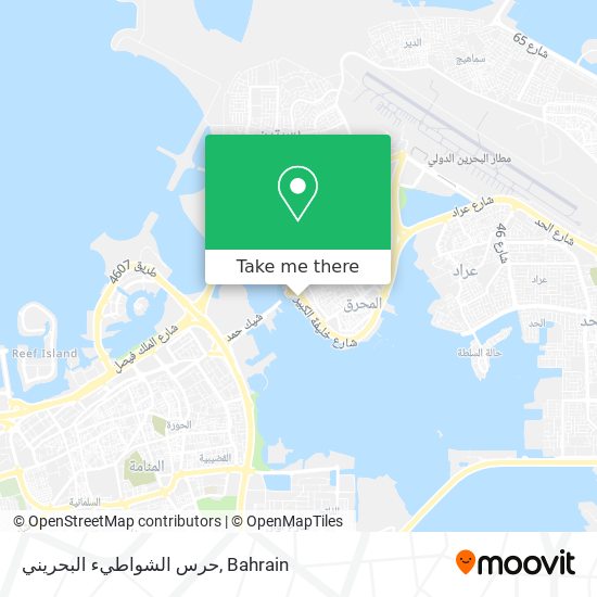 حرس الشواطيء البحريني map