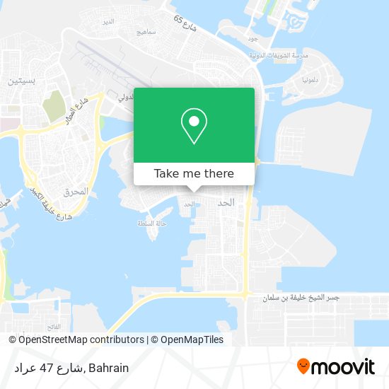 شارع 47 عراد map