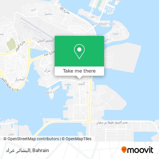 البشائر عراد map