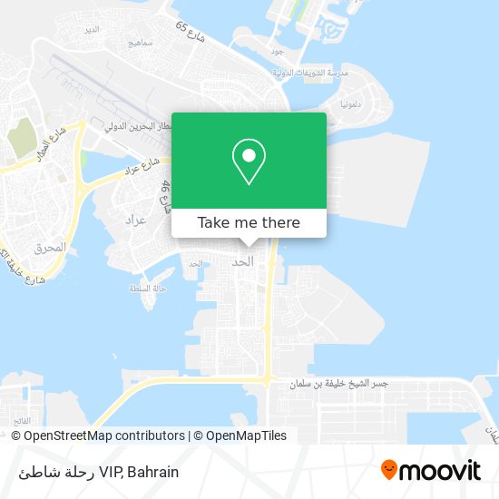 رحلة شاطئ VIP map