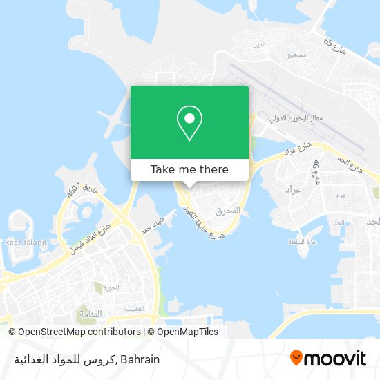 كروس للمواد الغذائية map