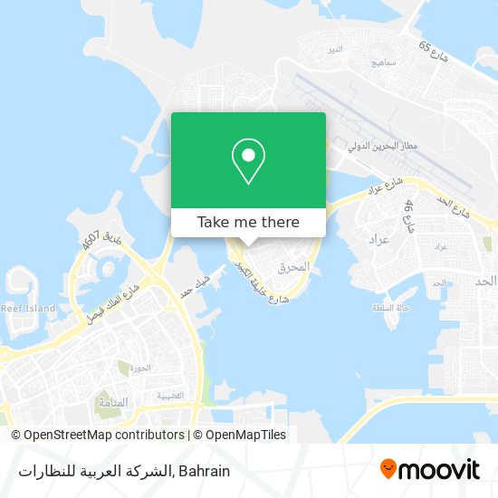 الشركة العربية للنظارات map