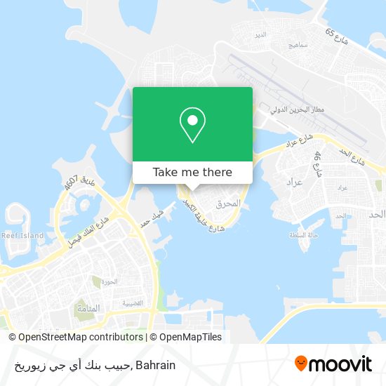حبيب بنك أي جي زيوريخ map