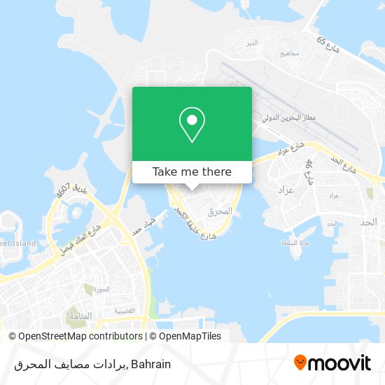 برادات مصايف المحرق map