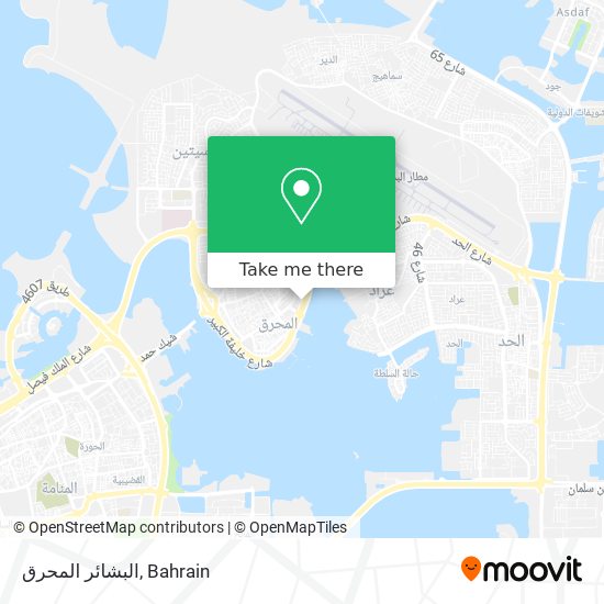 البشائر المحرق map