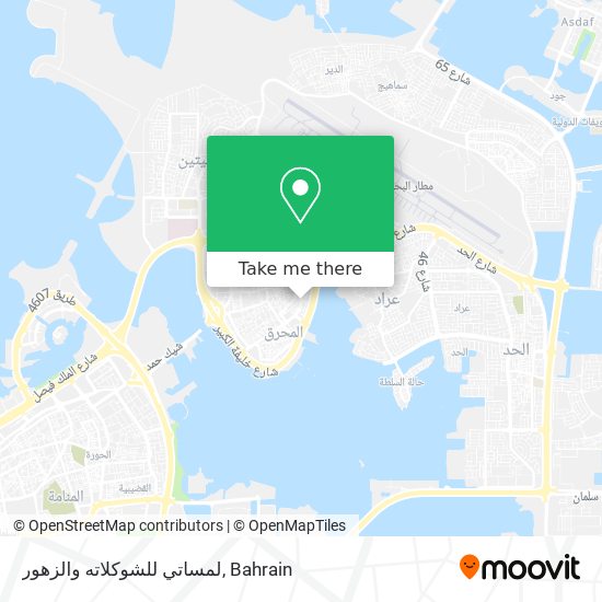 لمساتي للشوكلاته والزهور map