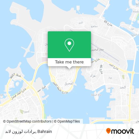 برادات لوزون لاند map