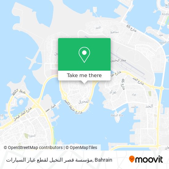 مؤسسة قصر النخيل لقطع غيار السيارات map