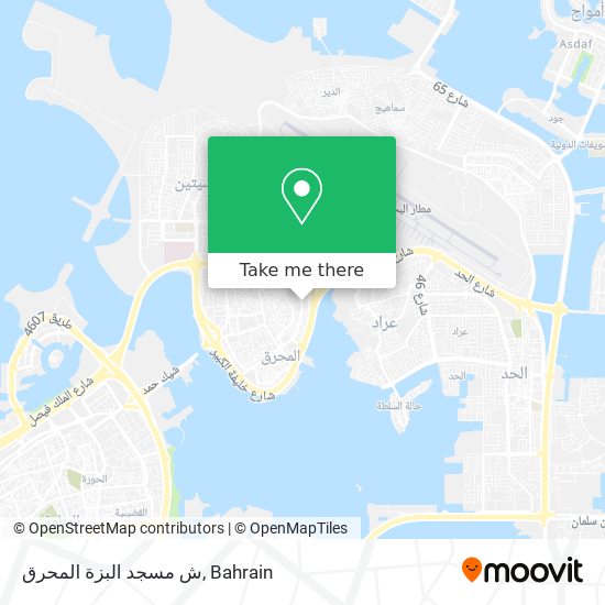 ش مسجد البزة المحرق map