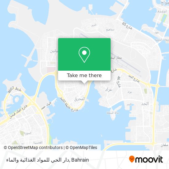 دار الحي للمواد الغذائية والماء map