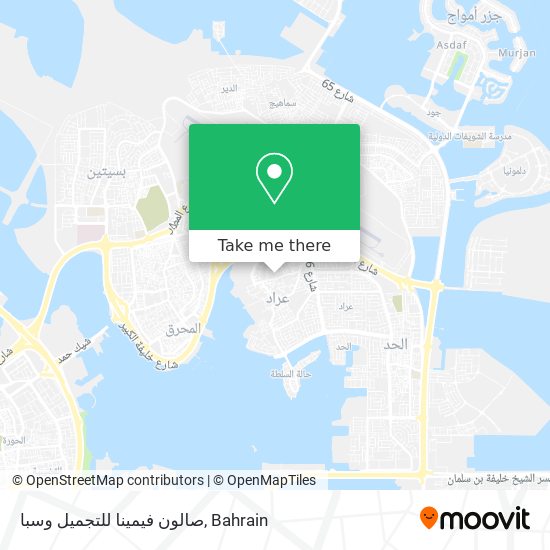 صالون فيمينا للتجميل وسبا map