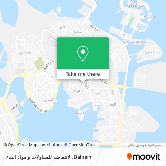 الانتفاضة للمقاولات و مواد البناء map