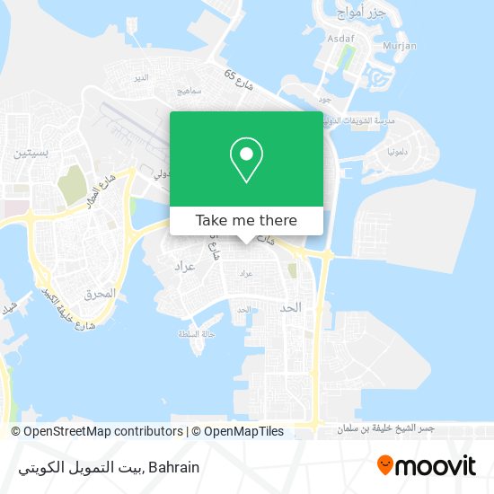 بيت التمويل الكويتي map