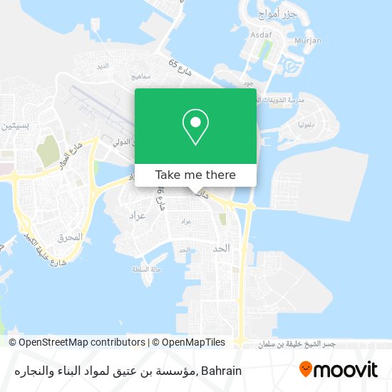 مؤسسة بن عتيق لمواد البناء والنجاره map