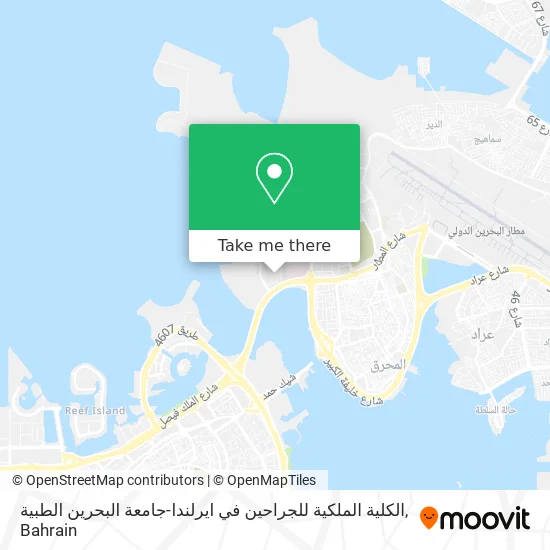 الكلية الملكية للجراحين في ايرلندا-جامعة البحرين الطبية map