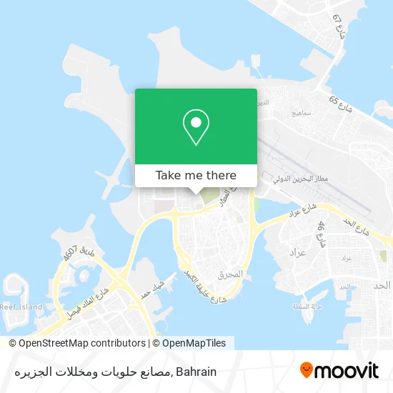 مصانع حلويات ومخللات الجزيره map