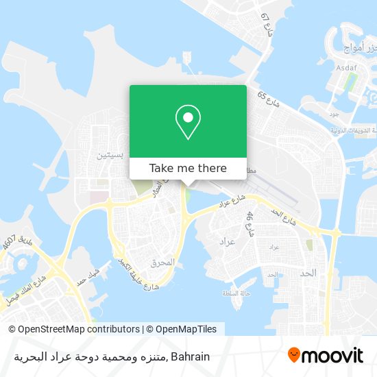 متنزه ومحمية دوحة عراد البحرية map