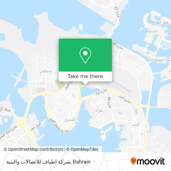 شركة اطياف للاتصالات والبنية map