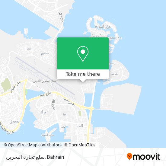 سلع تجارة البحرين map
