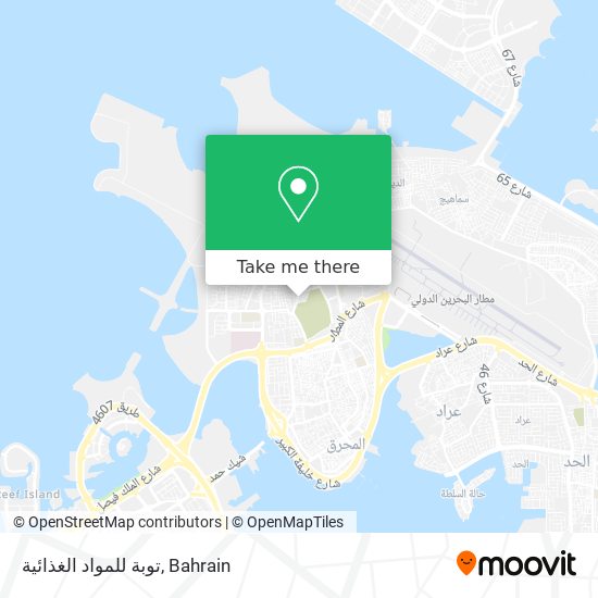 توبة للمواد الغذائية map