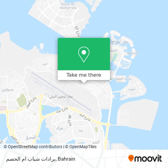 برادات شباب ام الحصم map