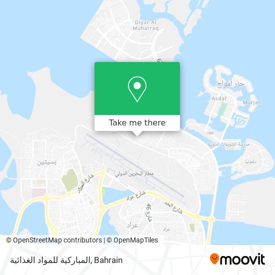 المباركية للمواد الغذائية map