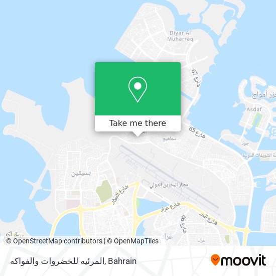 المرئيه للخضروات والفواكه map