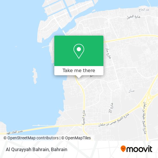 Al Qurayyah Bahrain map
