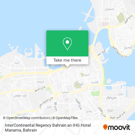 InterContinental Regency Bahrain an IHG Hotel Manama map