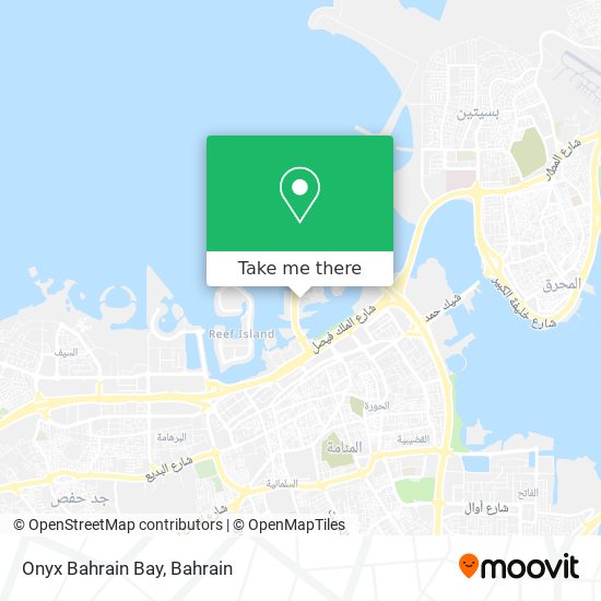 Onyx Bahrain Bay map