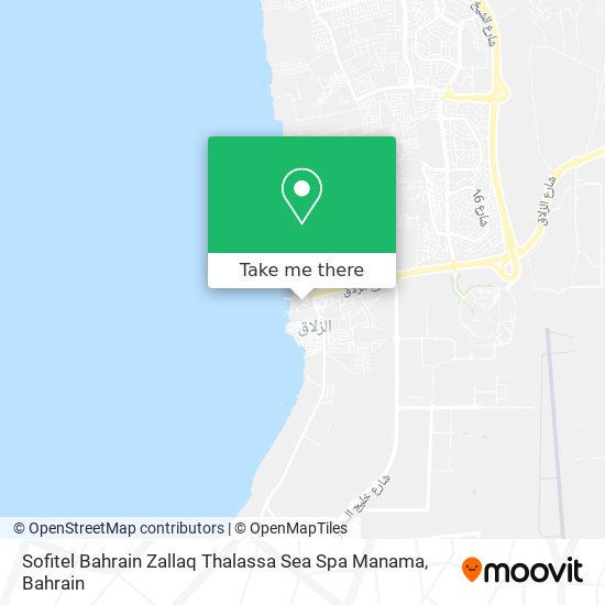 Sofitel Bahrain Zallaq Thalassa Sea Spa Manama map