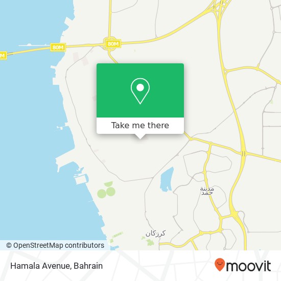 Hamala Avenue map