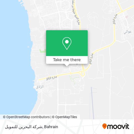 شركة البحرين للتمويل map