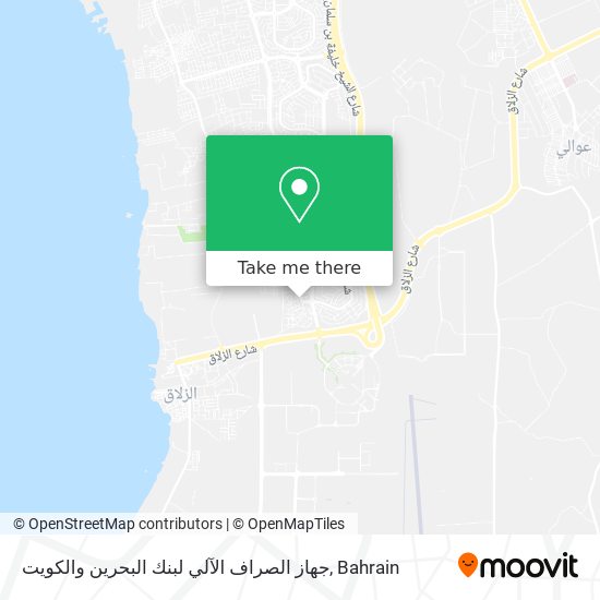 جهاز الصراف الآلي لبنك البحرين والكويت map