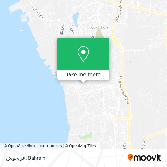 عرنجوش map