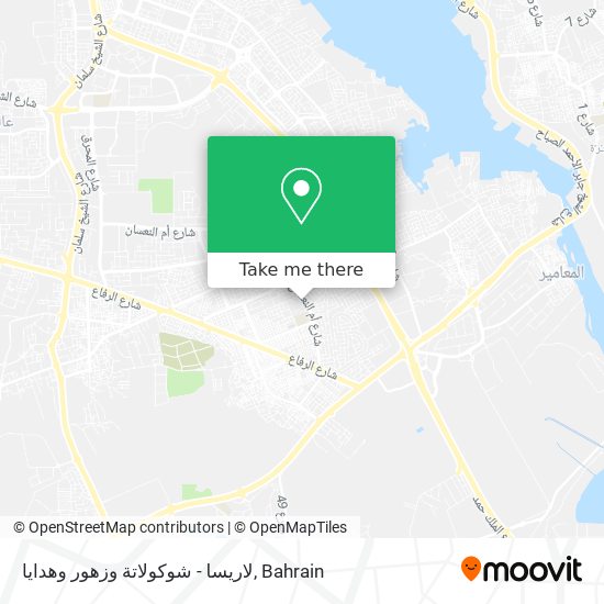 لاريسا - شوكولاتة وزهور وهدايا map