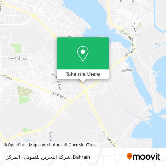 شركة البحرين للتمويل - المركز map