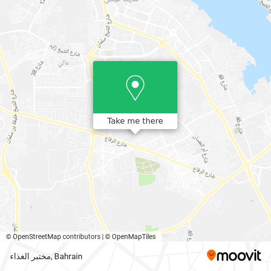 مختبر الغذاء map