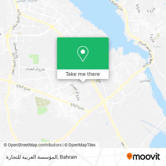 المؤسسة العربية للتجارة map