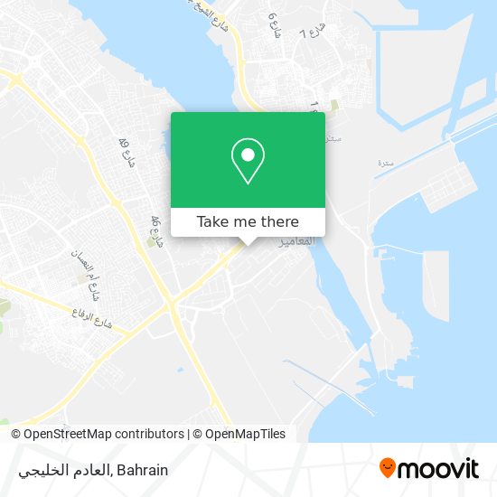 العادم الخليجي map