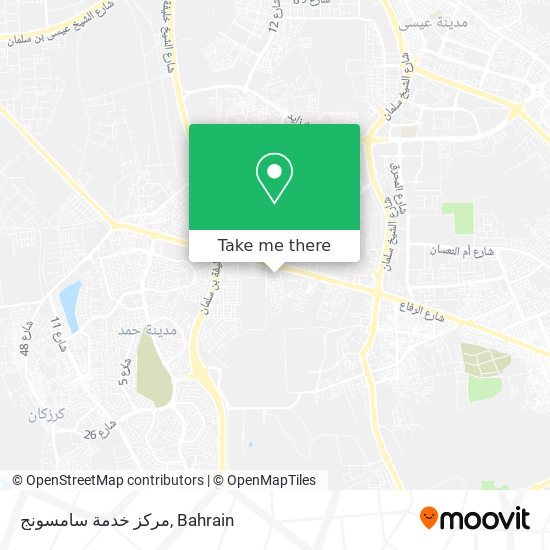 مركز خدمة سامسونج map