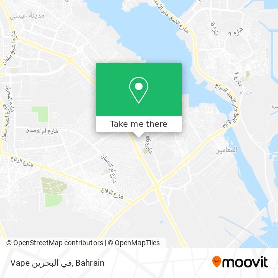 Vape في البحرين map