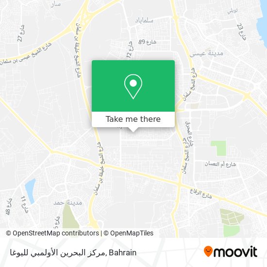مركز البحرين الأولمبي لليوغا map