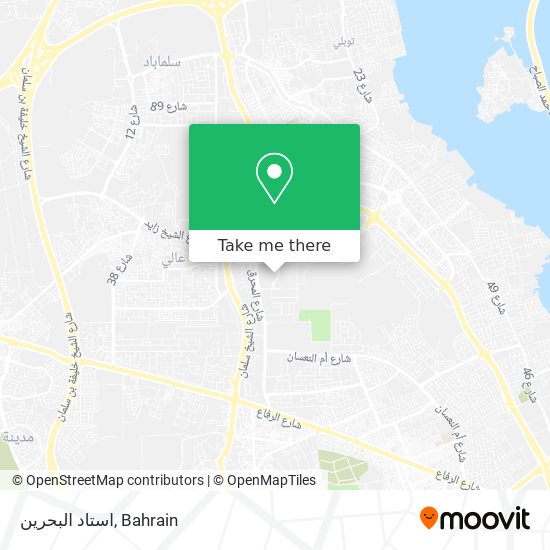 استاد البحرين map