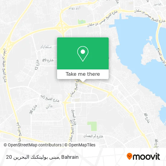 مبنى بوليتكنك البحرين 20 map