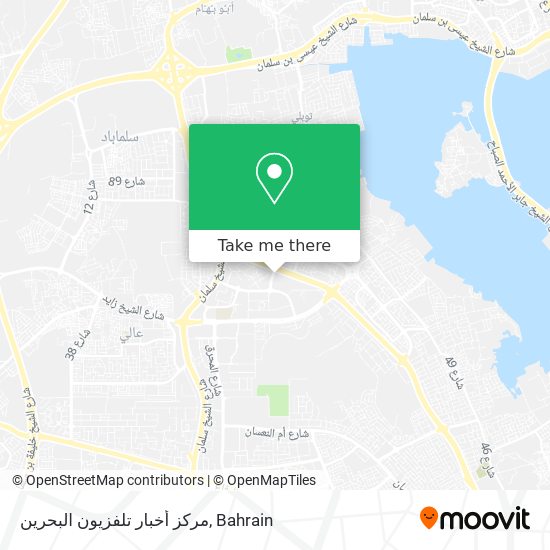 مركز أخبار تلفزيون البحرين map