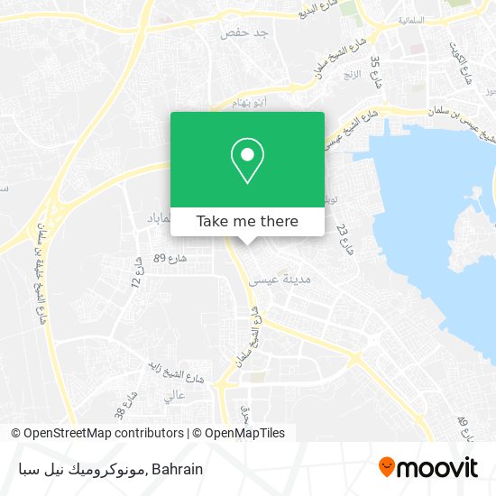 مونوكروميك نيل سبا map