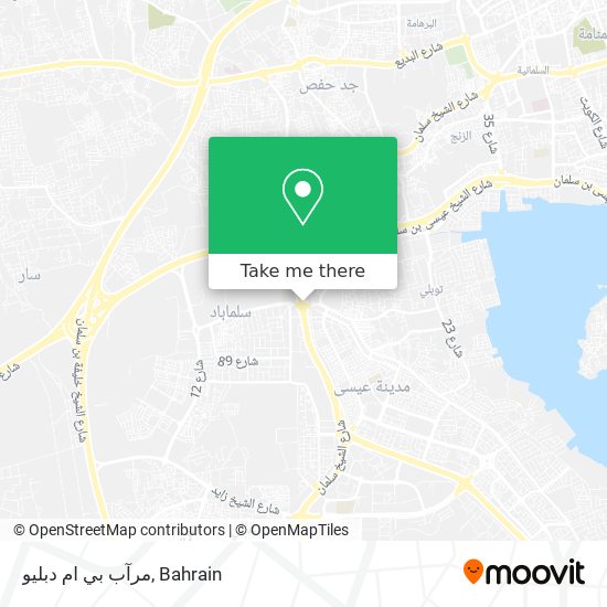 مرآب بي ام دبليو map