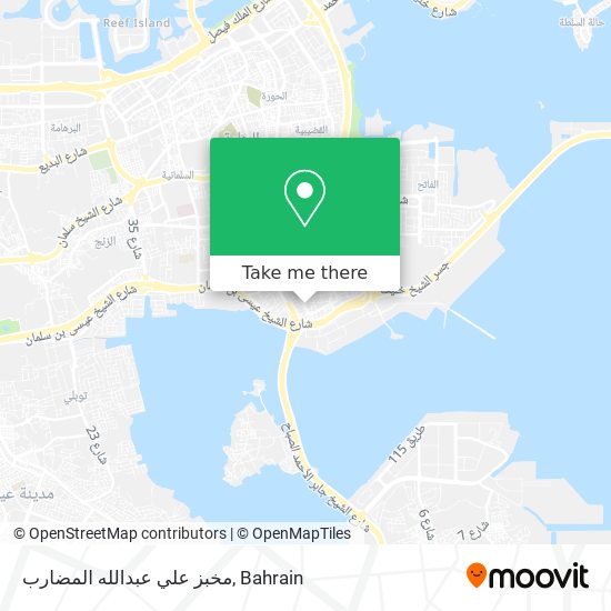 مخبز علي عبدالله المضارب map